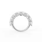 18K Half Eternity Round Diamond Ring — FRONT