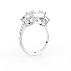 vimg:Z00310|18K Trilogy Princess Diamond Ring — 3D VIEW