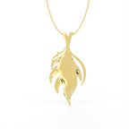 Sterling Silver Diamond Pendant — FRONT/BACK