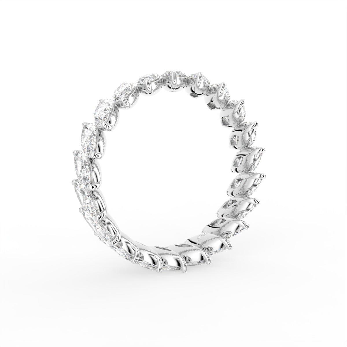 vimg:FJ4659|vimg:FJ4660|vimg:FJ4661|vimg:FJ4662|vimg:FJ4663|vimg:FJ4664|vimg:FJ3865|14K White Gold Eternity Marquise Diamond Ring — 3D VIEW