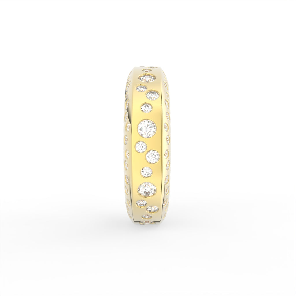 Sterling Silver Diamond Ring — 3D / RIGHT