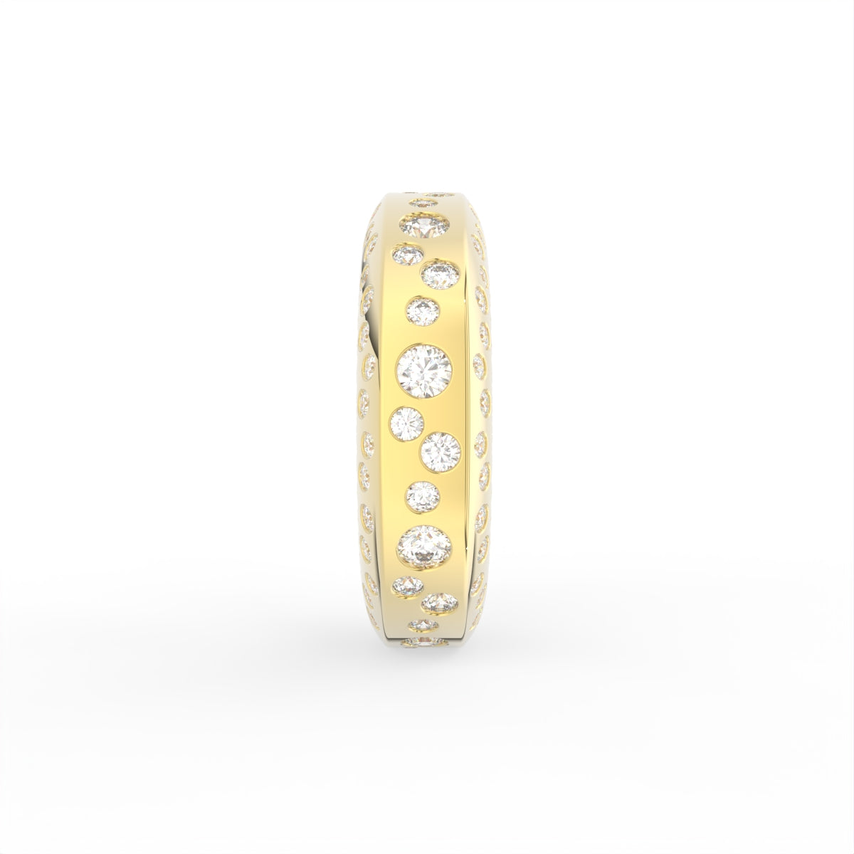 Sterling Silver Diamond Ring — 3D / RIGHT