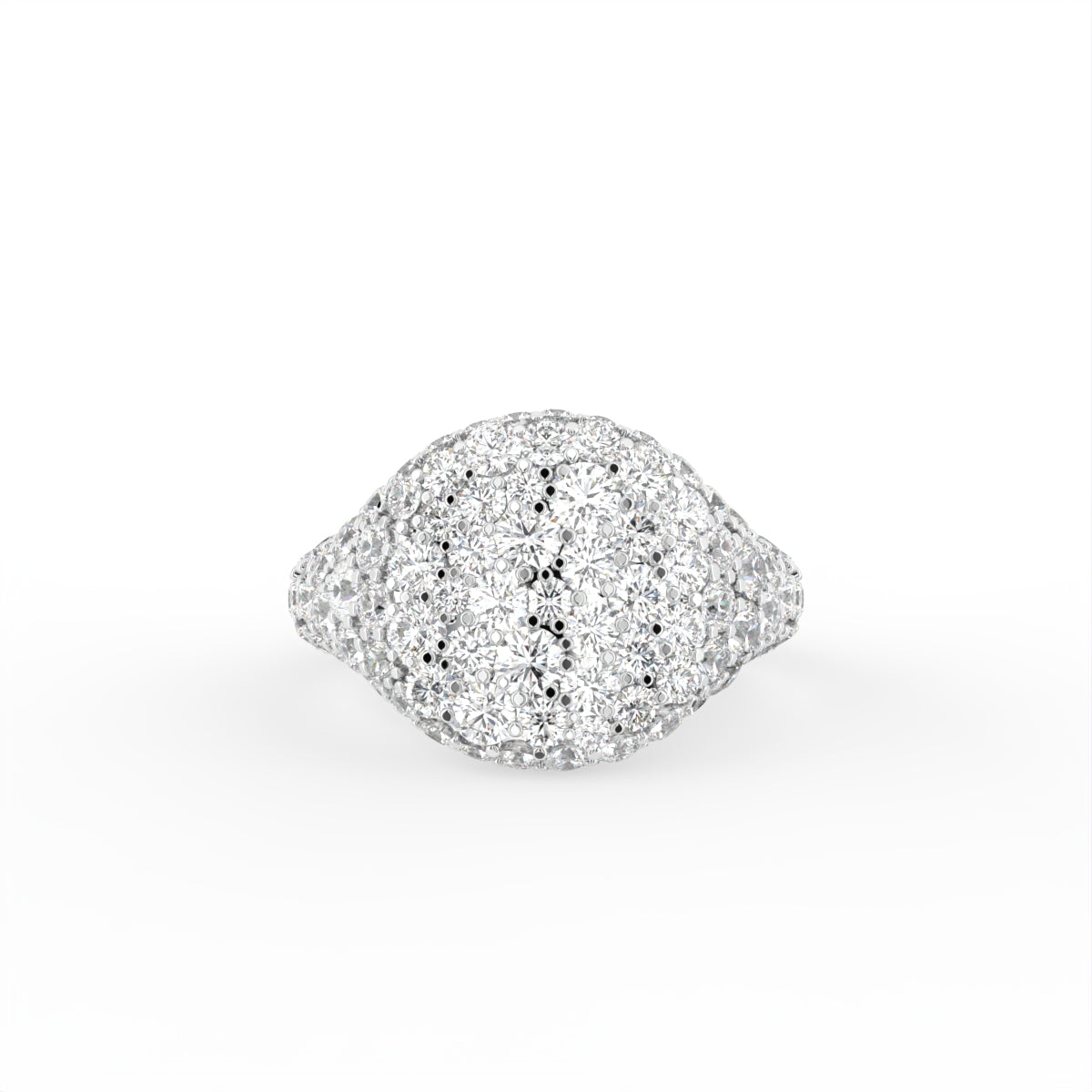 18K Bespoke Diamond Ring — TOP