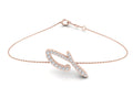 18K Alphabet Diamond Bracelet — TOP