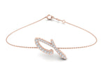 18K Alphabet Diamond Bracelet — TOP