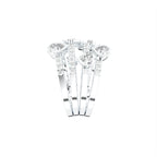 18K Bespoke Round Heart Diamond Ring — SIDE