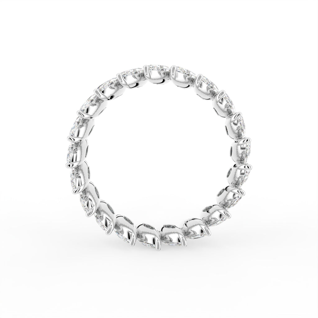 vimg:FJ4659|vimg:FJ4660|vimg:FJ4661|vimg:FJ4662|vimg:FJ4663|vimg:FJ4664|vimg:FJ3865|14K White Gold Eternity Marquise Diamond Ring — FRONT