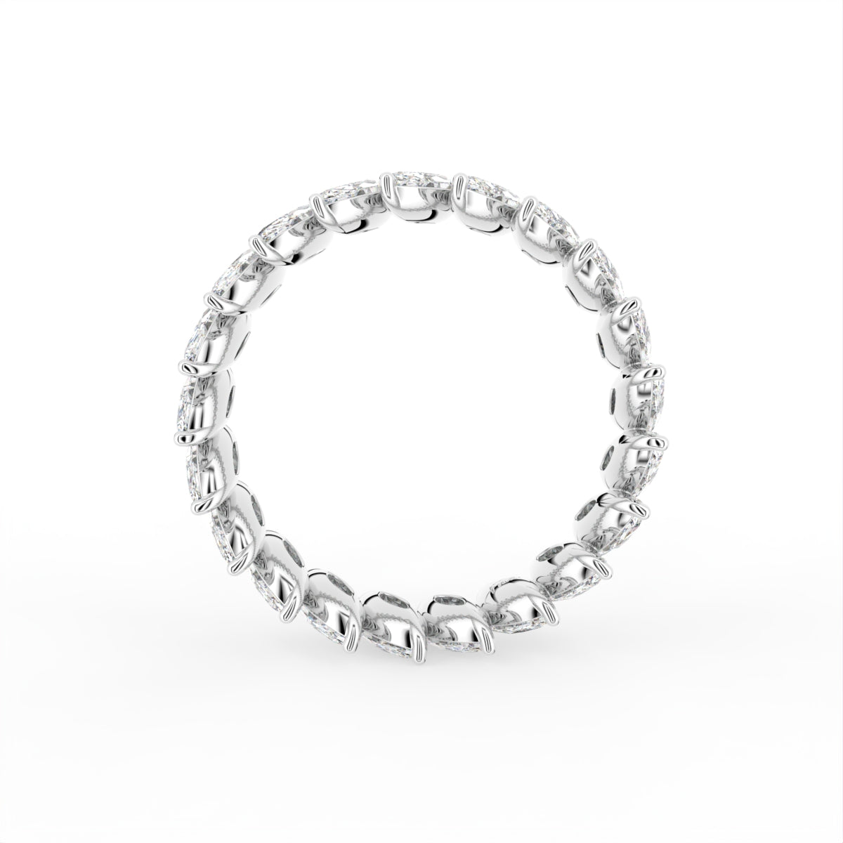 vimg:FJ4659|vimg:FJ4660|vimg:FJ4661|vimg:FJ4662|vimg:FJ4663|vimg:FJ4664|vimg:FJ3865|14K White Gold Eternity Marquise Diamond Ring — FRONT