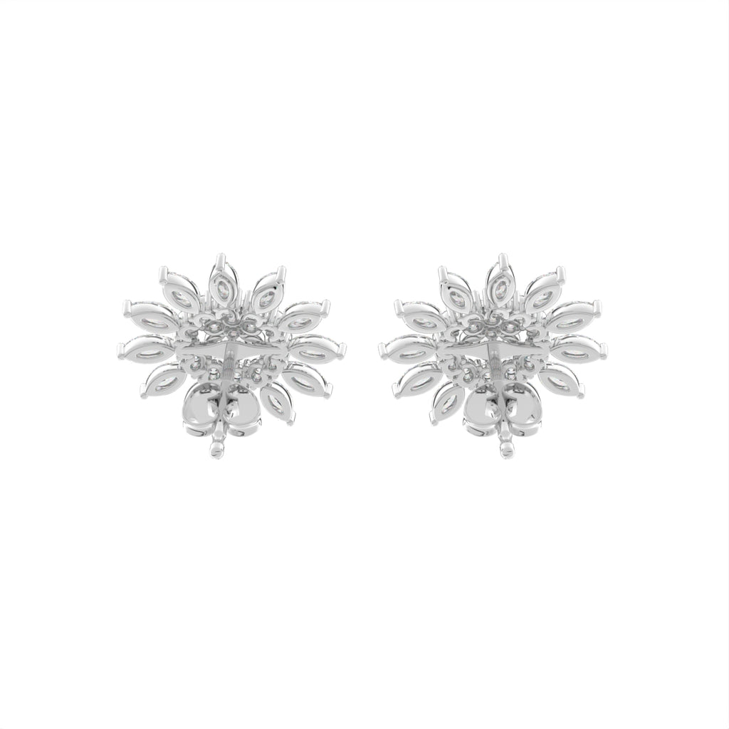 18K Bespoke Diamond Earrings — BACK