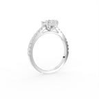 18K Solitaire Marquise Diamond Ring — 3D VIEW