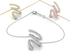 18K Alphabet Diamond Bracelet — 3 COLOR