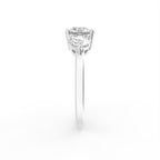 18K Trilogy Diamond Ring — SIDE