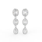 Sterling Silver Diamond Earrings — TOP
