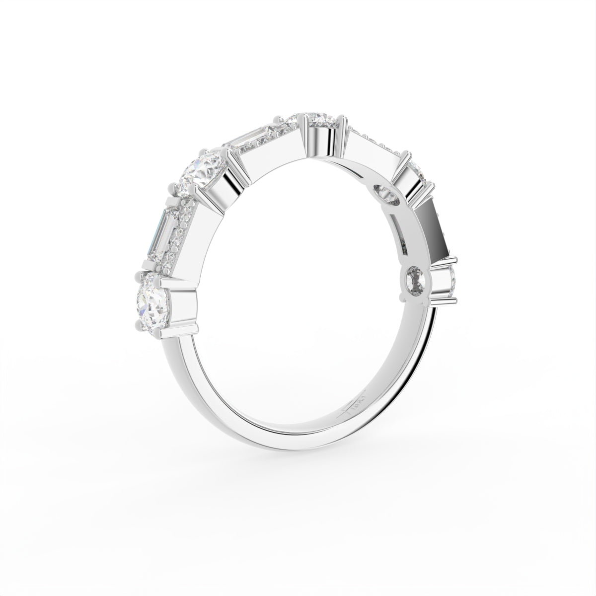 vimg:FJ5124|vimg:FJ5122|14K Eternity Round Diamond Ring — 3D VIEW