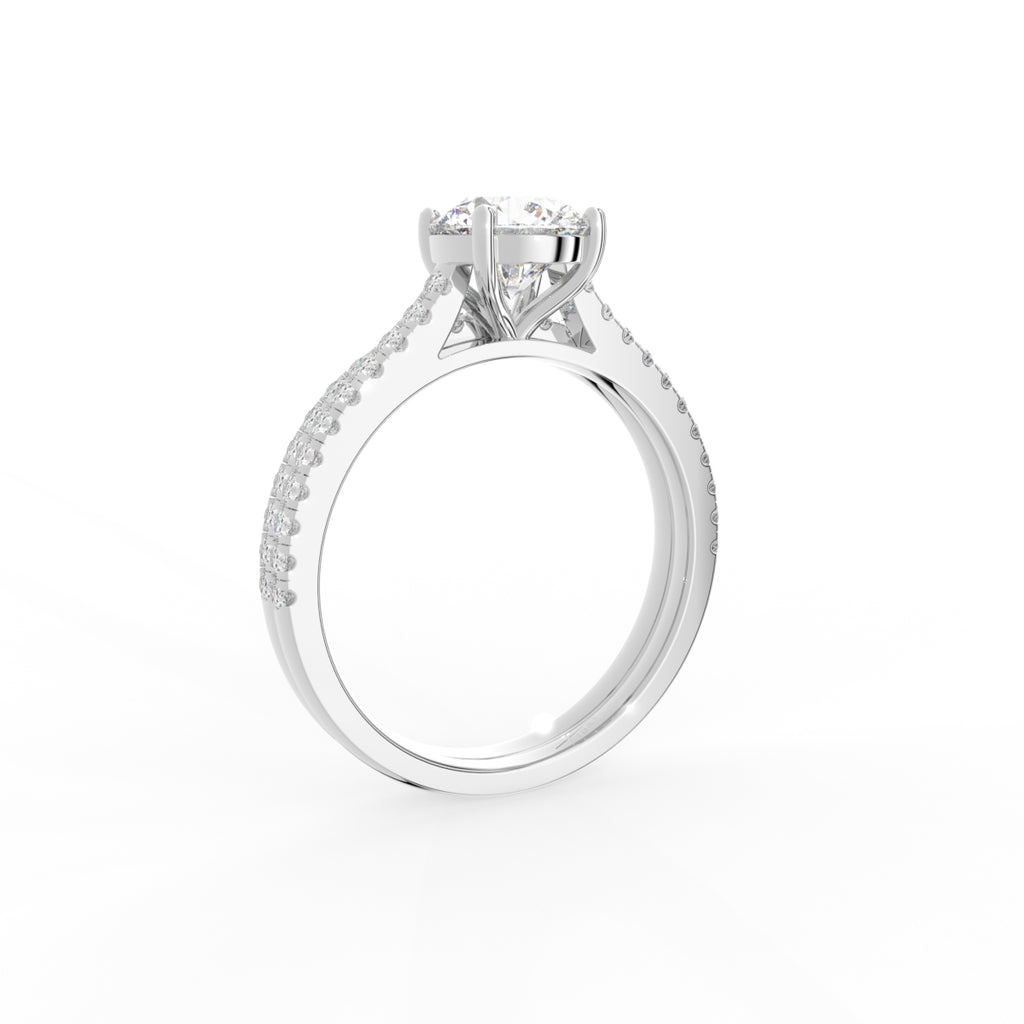 18K Solitaire Diamond Ring — 3D VIEW
