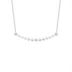 18K Geometric Round Diamond Pendant — FRONT