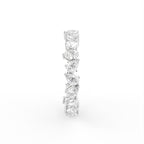 18K White Gold Pear Eternity Diamond Ring — SIDE