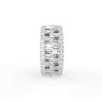 18K Bespoke Pave Diamond Ring — SIDE