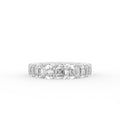 vimg:FJ4097|vimg:FJ4067|18K White Gold Asscher Eternity Diamond Ring — TOP