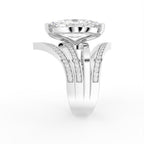 18K Bespoke Marquise Diamond Ring — SIDE