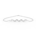 14K White Gold Marquise Diamond Bracelet — TOP