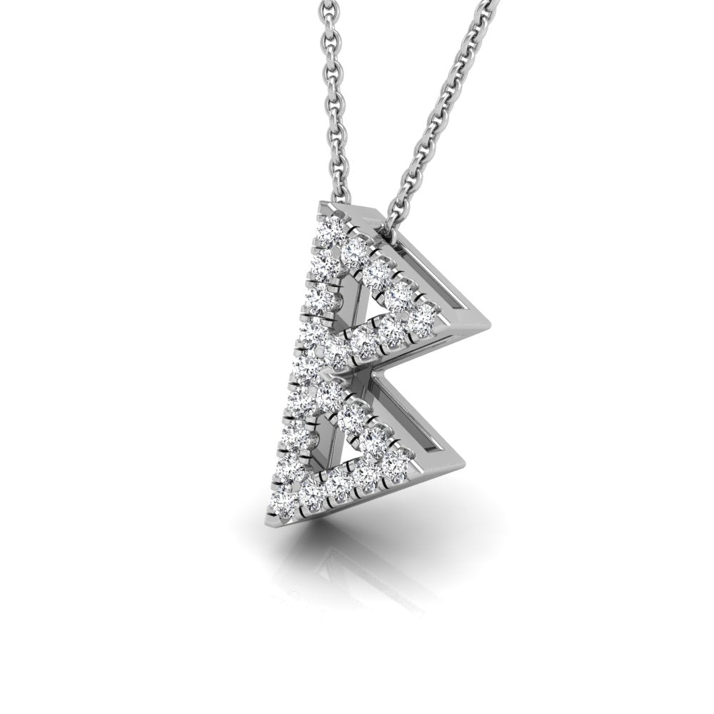 18K Berkana Viking Diamond Pendant — 3D VIEW