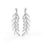 Sterling Silver Diamond Earrings — TOP