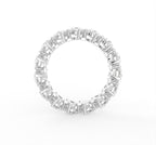 18K Pear Eternity Diamond Ring — FRONT
