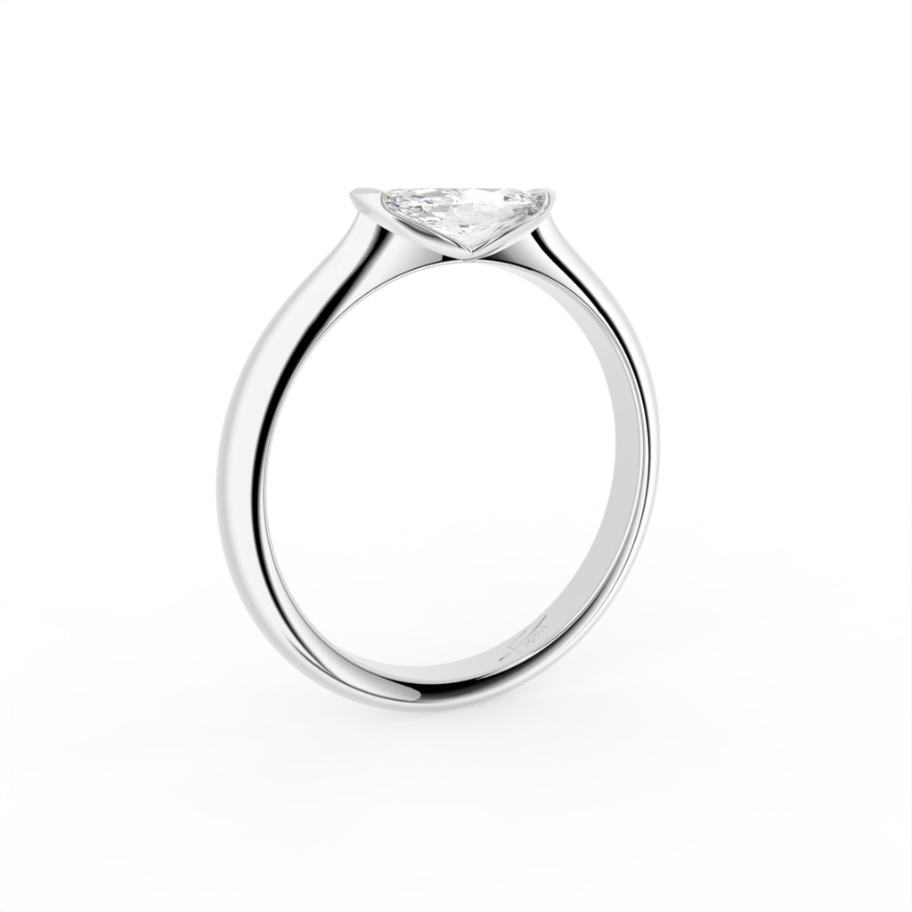 vimg:FJ6284|vimg:FJ6303|18K Solitaire Marquise Diamond Ring — 3D VIEW