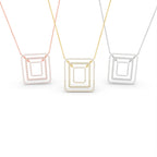 18K Diamond Pendant — 3 COLOR
