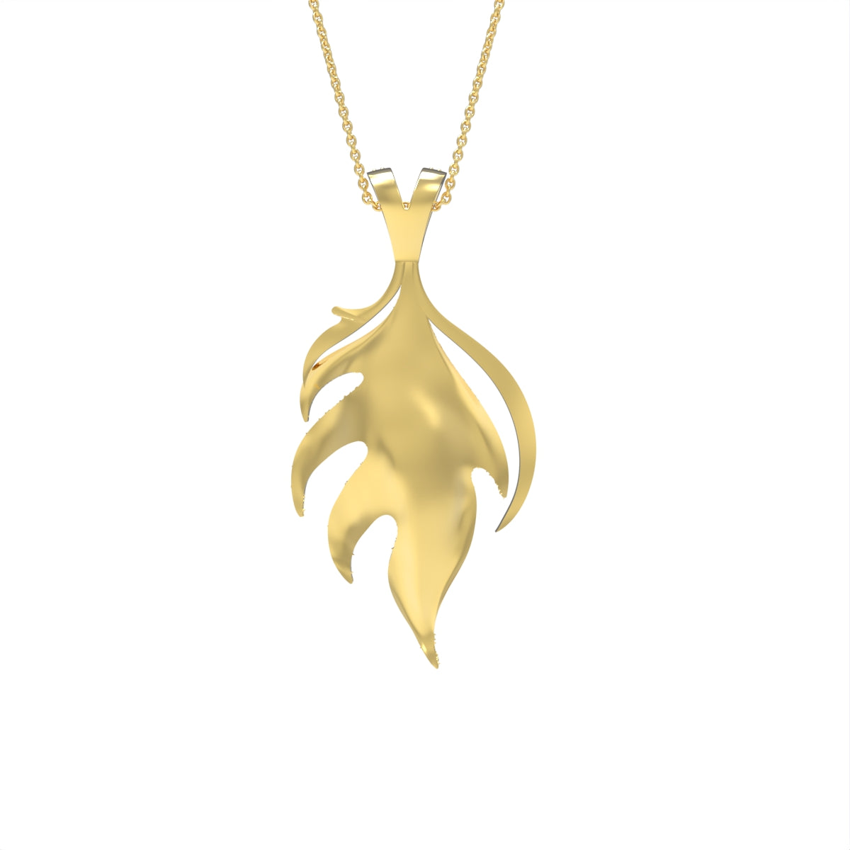 18K Diamond Pendant — BACK