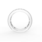 18K White Gold Eternity Baguette Diamond Ring — FRONT