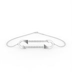 18K Gold Round Diamond Bracelet — TOP