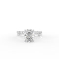18K Solitaire Cushion Diamond Ring — TOP