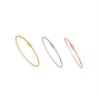 18K Tennis Round Diamond Bracelet — 3 COLOR