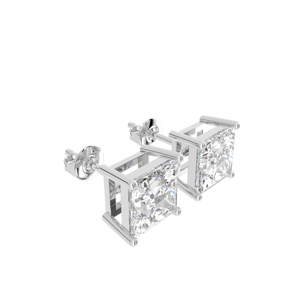 vimg:FJ2042|vimg:Z01872|18K Solitaire Diamond Earrings — 3D VIEW
