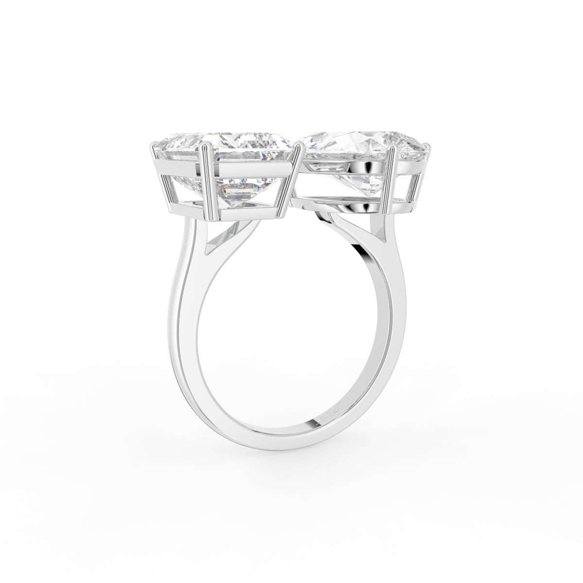 18K Diamond Engagement Ring — 3D VIEW