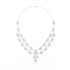 Sterling Silver Diamond Necklace — TOP