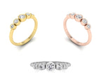 18K Bespoke Round Diamond Ring — 3 COLOR