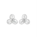 14K Pear Diamond Earrings — TOP