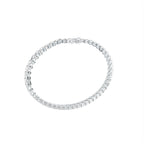14K White Gold Tennis Marquise Diamond Bracelet — 3D VIEW