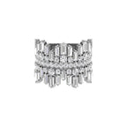 18K Double Finger Diamond Ring — TOP