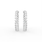 vimg:FJ6125|vimg:FJ6583|18K White Gold Marquise Diamond Hoop Earrings — TOP