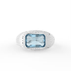 Sterling Silver Diamond Ring — TOP