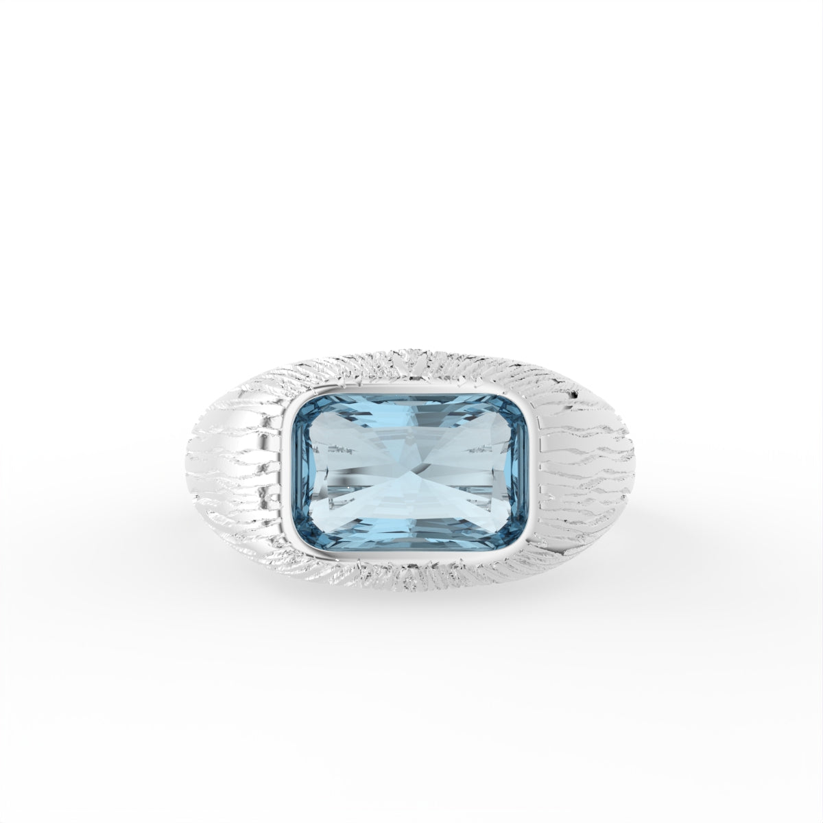 Sterling Silver Diamond Ring — TOP