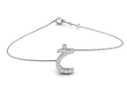 18K Arabic Alphabet Diamond Bracelet — TOP