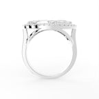 18K White Gold Bespoke Baguette Diamond Ring — FRONT