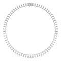 18K Layered Diamond V Collar Necklace — TOP