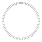 18K Layered Diamond V Collar Necklace — TOP