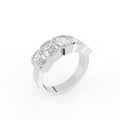 Sterling Silver Emerald Diamond Ring — IMAGE URL